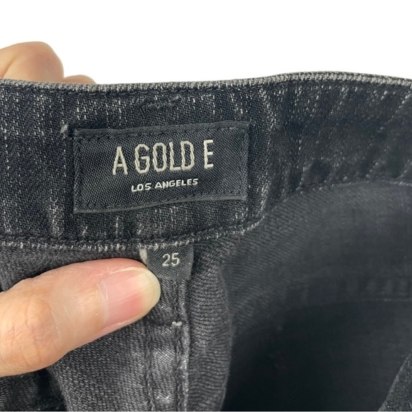Agolde Chloe Destroyed Liverpool Wash Boyfriend Low Rise Slim Jeans Size 25 - Picture 4 of 6